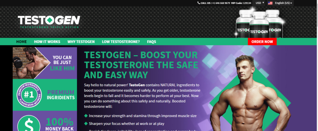 Testogen review website pic