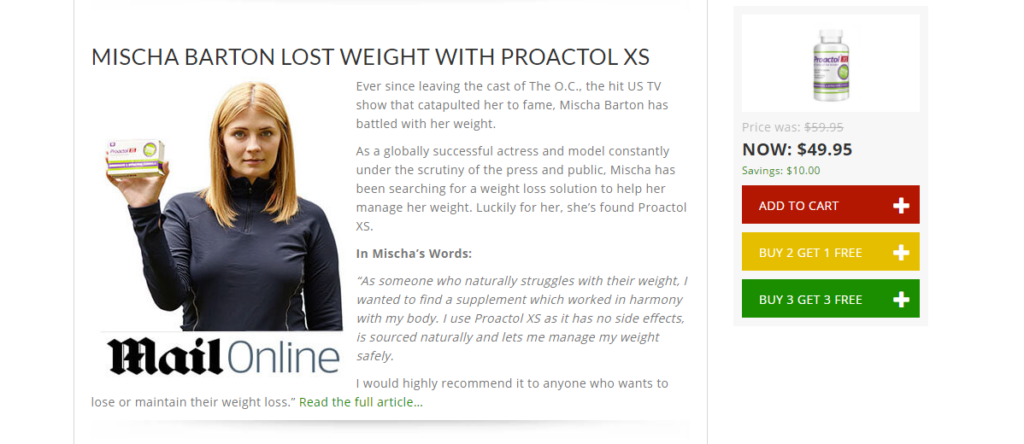 Proactol XS Reviews 3