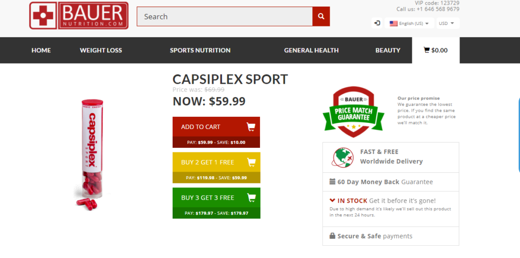 Buy Capsiplex Sport