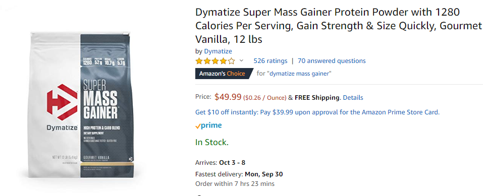 best mass gainer supplement - dymatize mass gainer 