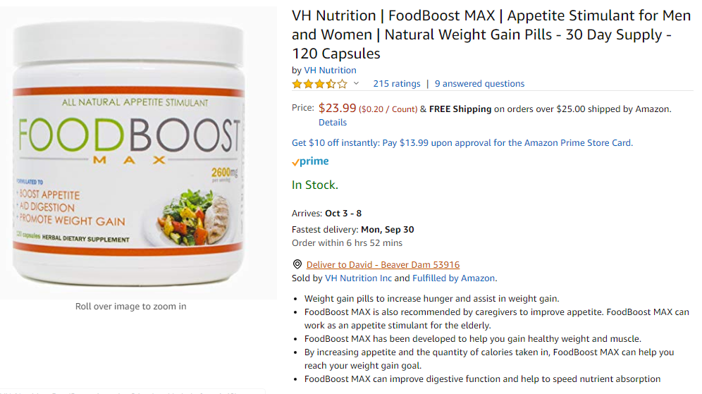 best mass gainer supplement - foodboost max 