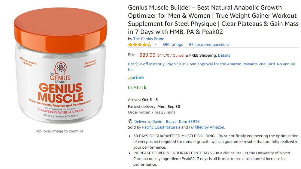 best mass gainer supplement - genius muscle