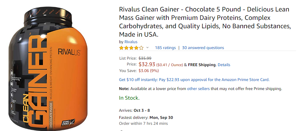 best mass gainer supplement - rivalus 