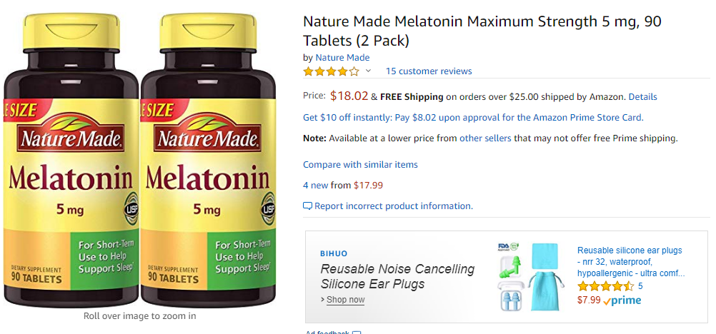 best sleep supplement - melatonin 