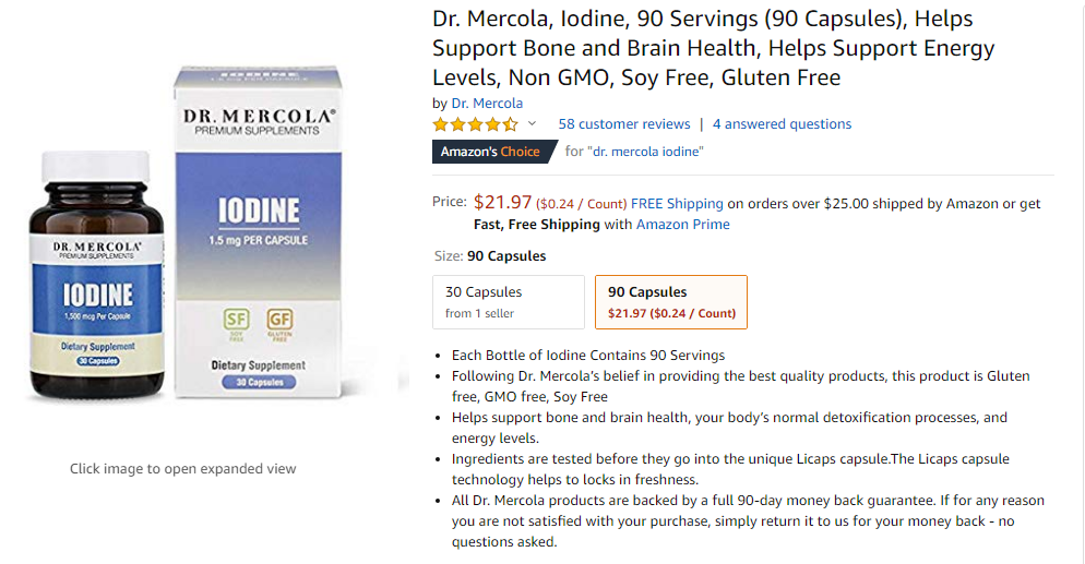 best iodine supplement - dr. mercola