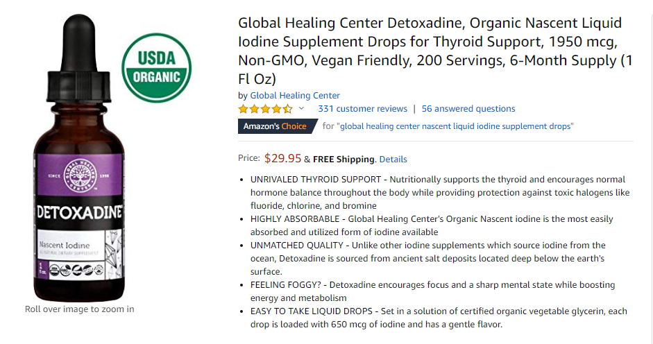 best iodine supplement - global healing center 