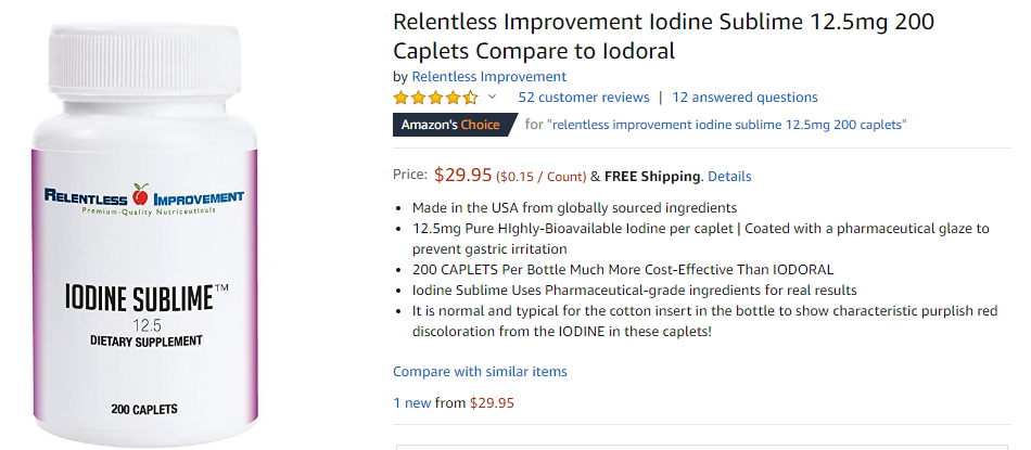 best iodine supplement - relentless improvement 