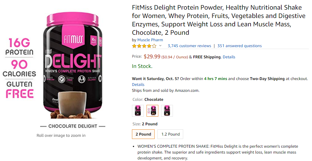 protein supplements for women- fitmiss