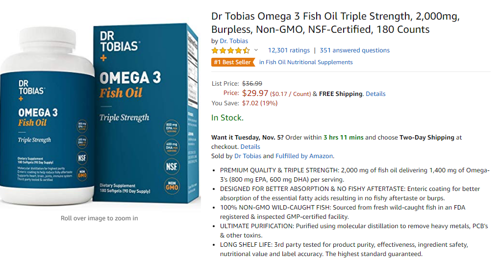 best supplements for men over 50 - omega-3