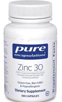 best zinc supplements - pure encapsulations