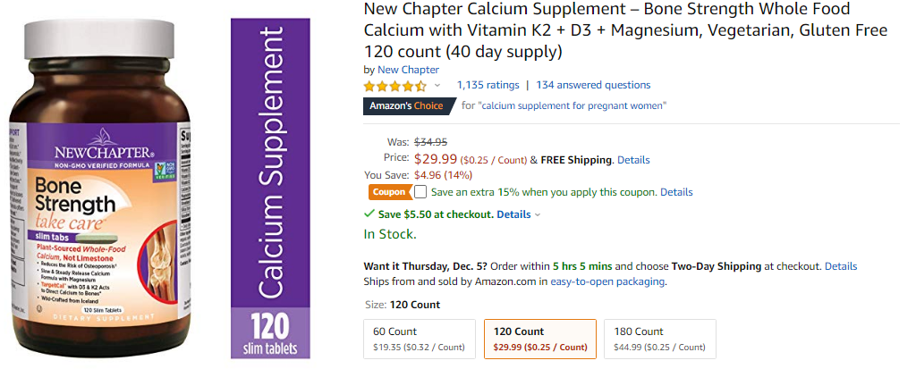 best supplements for women - calcium