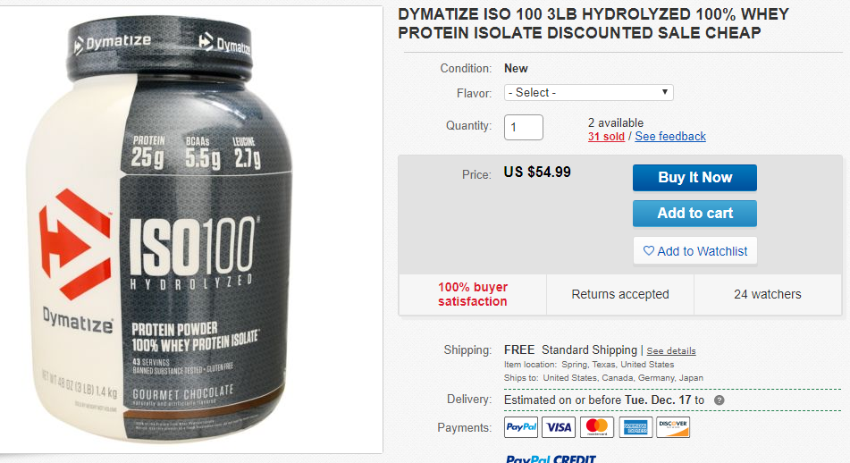 cheap protein powder dymatize iso 100